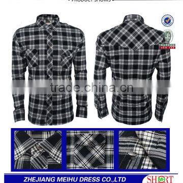 100% Cotton Flannel Check Shirts for Men photo-3