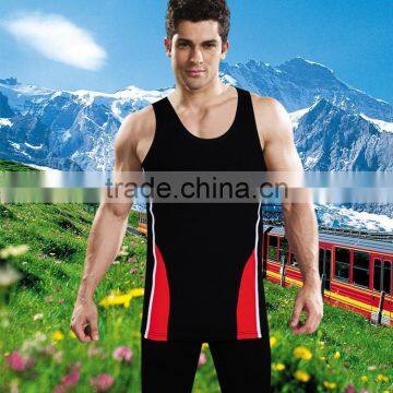 Wholesale custom gym high quality cotton stringer tank top