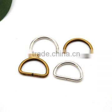 20mm metal round iron Dee Ring adjustable buckles Nickle / Bronzefor bag webbing strap IDR-20mm