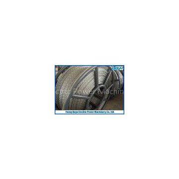 Anti twist 18 Strands Breakage load 372kN Braided Steel Wire Rope for Overhead Transmission Line 22m