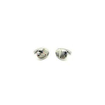 Anniversary Unusual Titanium Cufflinks for groom With hand burnishing