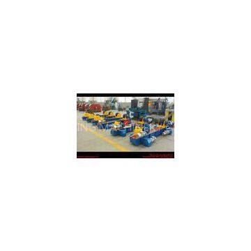 Rubber Roller Steel Pipe Welding Turning Rolls , Tank Welding Rotator 150000kg