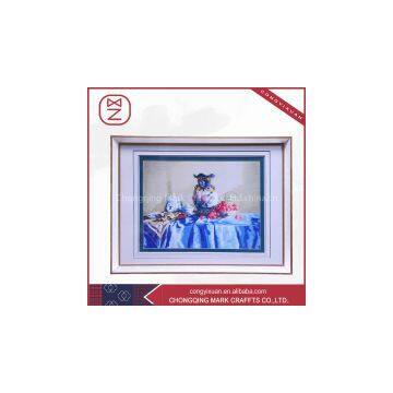 Pure Hand-painted High Quality Lovely and Artistic Silk Flower Vase Painting for Big Family Decor 30*30cm