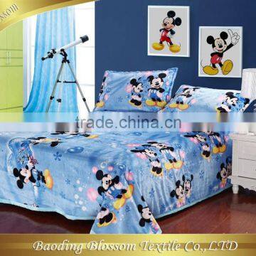 Poly/Polyamide Microfiber Blanket HRM Cartoon Bedding Set Printed Fleece Wholesale Blanket Children Gift Set