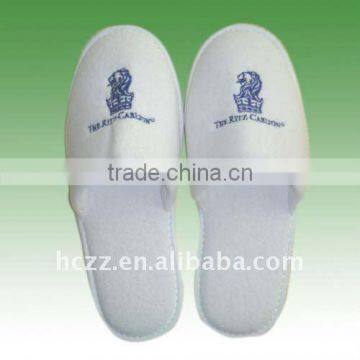 100% cotton velour hotel Disposable slippers