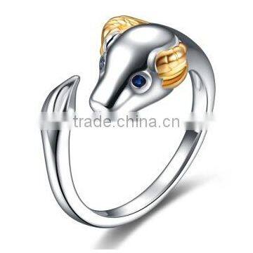 Old Chinese"Chinese Twelve Zodiac" Silver The Twelve Animal of Year Knuckle Open End Ring photo-5