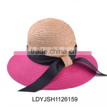 Promotional latest male cowboy straw hats with natural raffia