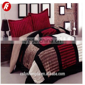 2017 latest design super shining patchwork cover bed for hot selling