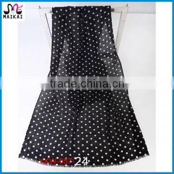 Wholesale new fashion polka dot printing wool scarf guangzhou