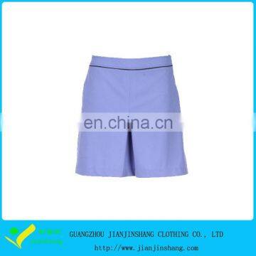 Hot Selling 100% Polyester Purple Color Pleated Women Golf Skirt