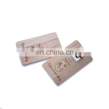 Wholesale good quality wooden gift USB card 2.0 flash drive