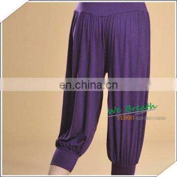 Women's 3/4 Capri Pants Bamboo Fiber Hidden Elastic Band photo-4