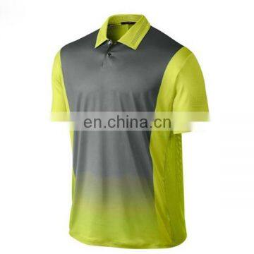 Hot summer dye sublimation child golf shirt