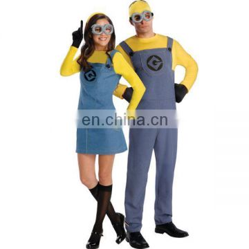 Hot handmade sexy minion costumes women costume carnival costumes AGC036