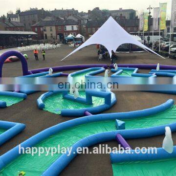 Multifunctional inflatable golf challenge,inflatable golf course,mini golf game for wholesales