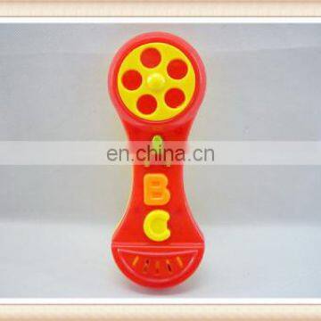 plastic funny phone baby rattle squeaky toy