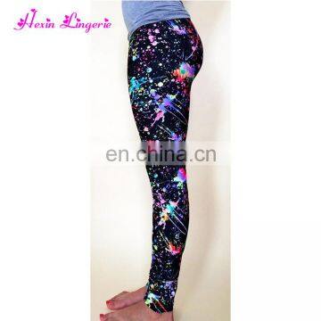 Top Selling Women Printed Long Lularoe Made Waistband Custom Fitness Leggings Push up