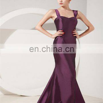 Real Sample Dark Purple Spaghetti Strap Sleeveless Evening Gowns Floor Length Mother Of The Bride Dress With Jacket photo-2