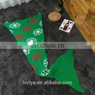 Popular Warm Soft Mermaid Tail Blanket in Winter Handmade Christmas Gift Knitted Throw Comfortable Sleeping Bags Mermaid Blanket photo-2