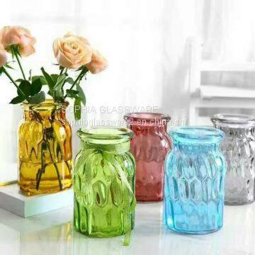 Machine made Bud Glass Vases