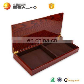 High -end Luxury High Glossy Surface With PU Leather Inside for Chocolate Expensive Wooden Box