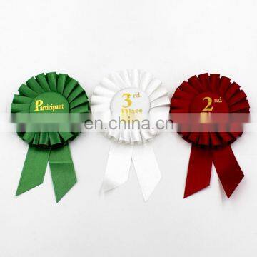 Custom & Eco-friendly brief award ribbon rosette flower