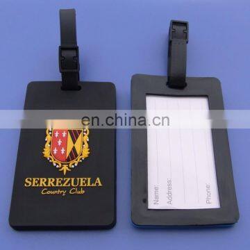 silicone rubber country club souvenir luggage tag