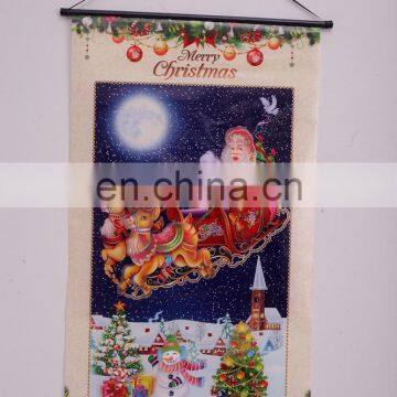 Cheap customized 3D christmas pvc hanging sticker