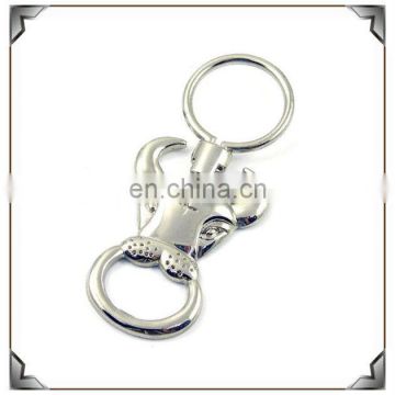 Metal Stylish 2D OX-Head Key Ring Key Holder Silver Plated