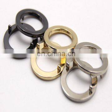 Hot Sale Accessories Punch Circle Buckle All-Match Gold Silver Gunmetal Color Metal Rings Eyelets Buckle for Coats Shoes