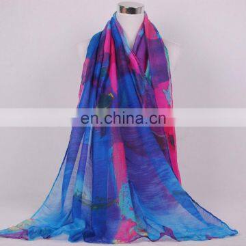 Scarf Factory Bulk Wholesale China Woman's Voile Scarf photo-2