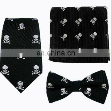 black skull tie