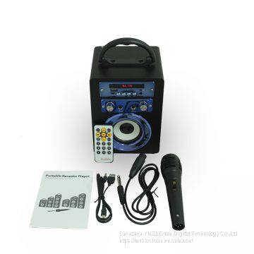 New Style Double Karaoke Wooden Portable Multifunction Bluetooth Speaker photo-5