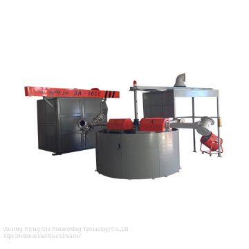 Rising Sun 3-Arm 5-Station Carousel Rotational Rotomolding Molding Machine for Plastic and Rubber Hollow Container Tank Producing photo-3