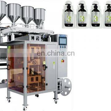 Automatic multi liquid packing machine/3 lanes nice design bag liquid packing machine