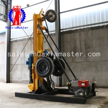 Hot sale  DTH drilling rig KQZ-180D/wheeled water well drilling machine with high working efficiency easy move