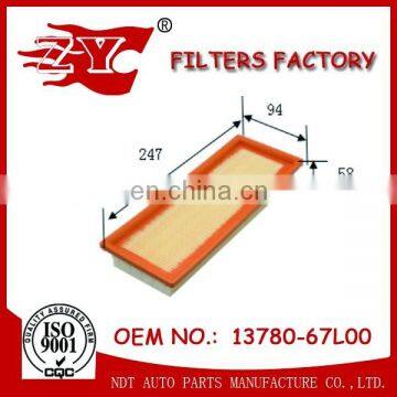 High performance Auto parts Car Air filter 13780-67L00 with fast delivery