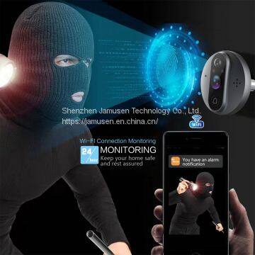 Wifi 4.3 HD LCD Digital Video Peephole Security Smart Doorbell Infrared Camera photo-5