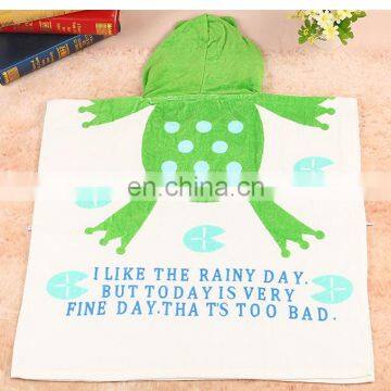 Customised 100% Cotton Baby Hooded Towel Kids Bathrobe photo-4