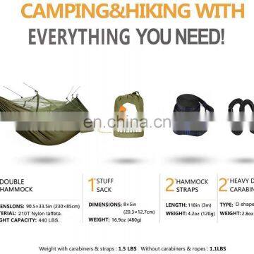 2020 Best Selling Cheap Portable Parachute Nylon Camping Hammocks photo-7