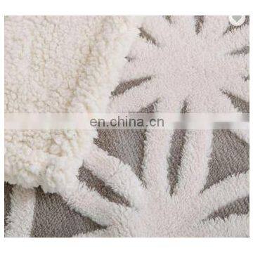 100% Polyester Sherpa Flannel Blanket Two Sides Brushed Cozy Fleece Throw photo-2