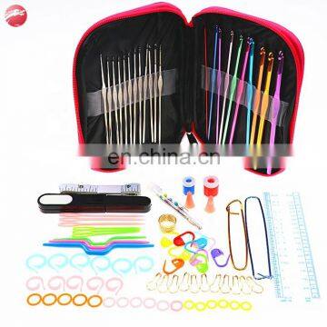 22 Pcs Easy to Weave Crochet Hook Set in PU Case Bag Knitting Needles photo-2