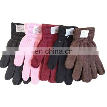 Cheap adult Glove warm knitted Magic gloves  Solid Mittens for adults winter knitted gloves for adults