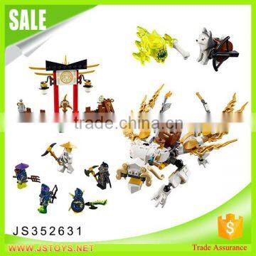 wholesale white dragon plastic building bricks from China