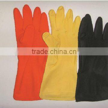 LATEX rubber household cleaning gloves garden gloves