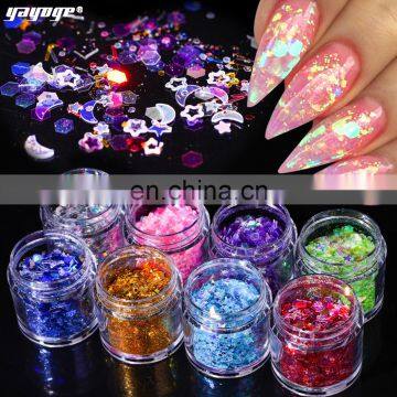 2019 New Arrival Colorful PET Nail Sequins Crystals Flash 3d Nail Art Decoration photo-3
