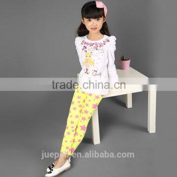 OEM 2015 Good Quality Breathable Star Printed Children Leggings photo-3