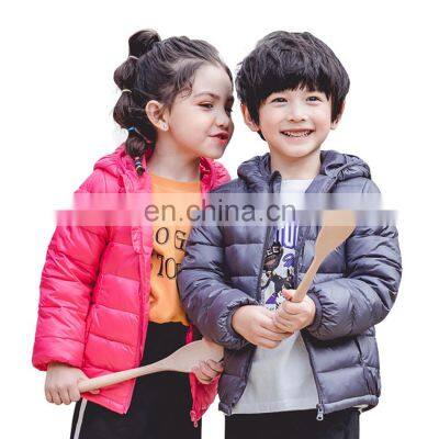 Children Outerwear Clothes Kid Autumn Winter Hooded Children Down Jackets For Girls and Boys Candy Color Warm Down Coat