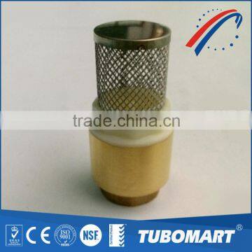 New Model Style NPT brass check valve fitting with plastic core and filter