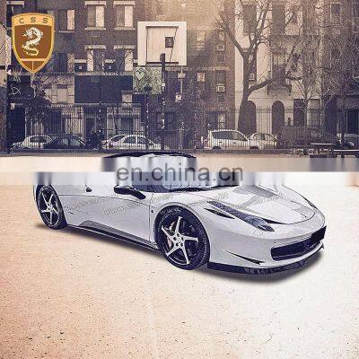 CSS Style Carbon Fiber Body Kit Suitable For Ferrari 458 Front Lip Side Skirts